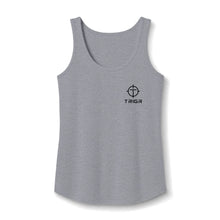 Load image into Gallery viewer, TRIGR Target Logo Tank Top - Women's Cotton Sleeveless Tee
