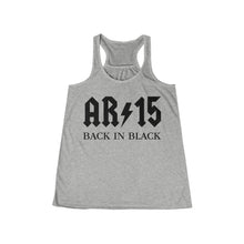 Load image into Gallery viewer, AR-15 Back in Black Women's Flowy Racerback Tank
