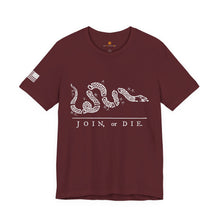 Load image into Gallery viewer, Join or Die - OG - Classic Jersey Short Sleeve Tee
