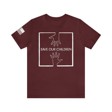 Load image into Gallery viewer, Save Our Children - Hands - Andrew Mitchell - Adult Men&#39;s and Women&#39;s (Unisex) T-Shirt
