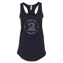 Load image into Gallery viewer, Defend The 2nd Amendment - Adult Womens Black Racerback Tank Front

