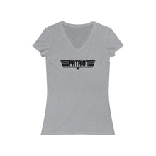Load image into Gallery viewer, Patriot - Women&#39;s Jersey Short Sleeve V-Neck Tee
