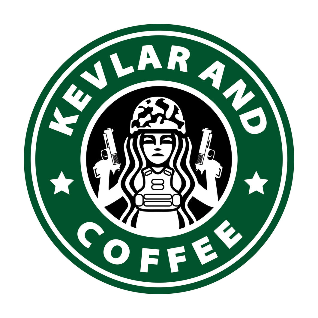 Kevlar and Coffee - Vinyl Decal Sticker – My Gun Catalog